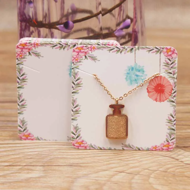 Новейшие Белые Бумажные DIY Ювелирные ожерелья ручной работы кулон бирка цветок