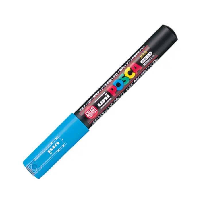 2 шт./лот, UNI Mitsubishi Posca, PC-1M, 0,7 мм, маркер для рисования, очень тонкий, на водной основе, круглый наконечник, 14 цветов, ручка для рисования, маркеры для творчества - Цвет: 2pcs Aqua UNI PC-1M