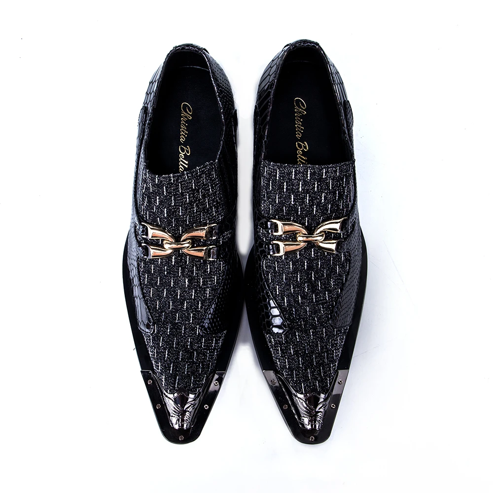 Christia Bella брендовая Дизайнерская обувь деловая для офиса Мужские модельные туфли