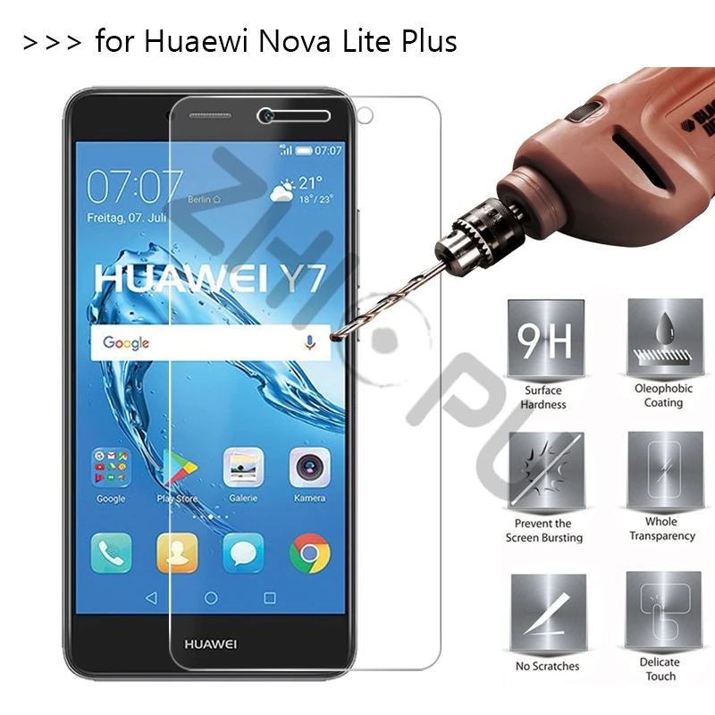 2 шт./лот закаленное Стекло для huawei Nova Lite плюс 5 дюймов Экран протектор Защитная