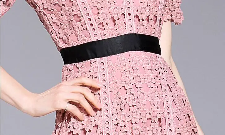 Женское летнее длинное кружевное платье 2018 новые FashionChic великолепные красивые