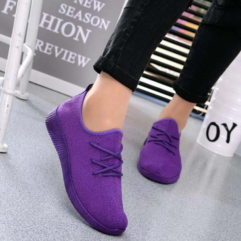 2019 сезон весна-осень женские кроссовки с дышащей сеткой Спортивная повседневная