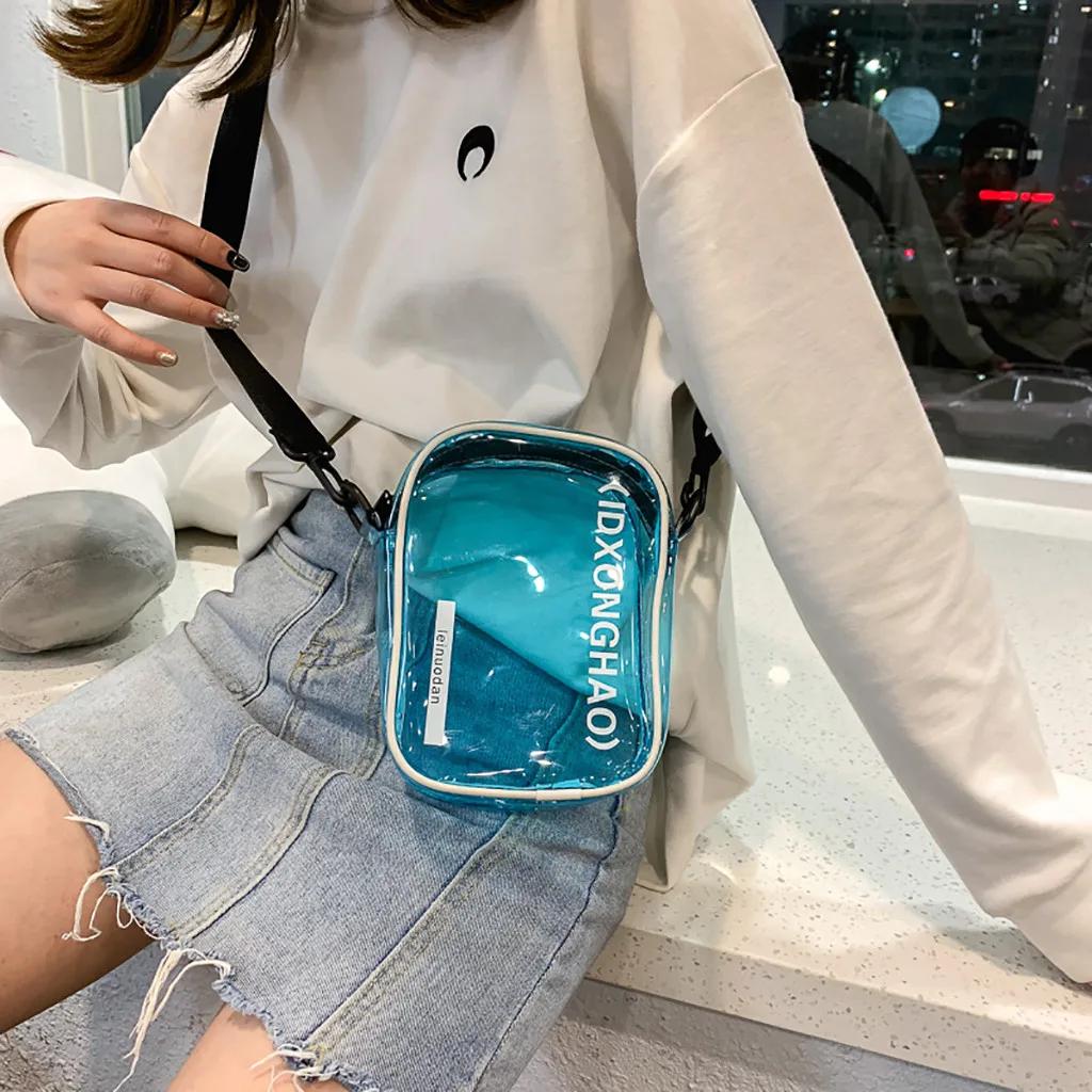 Женская сумка через плечо прозрачная модные сумки на для женщин 2018 bolso mujer Прямая