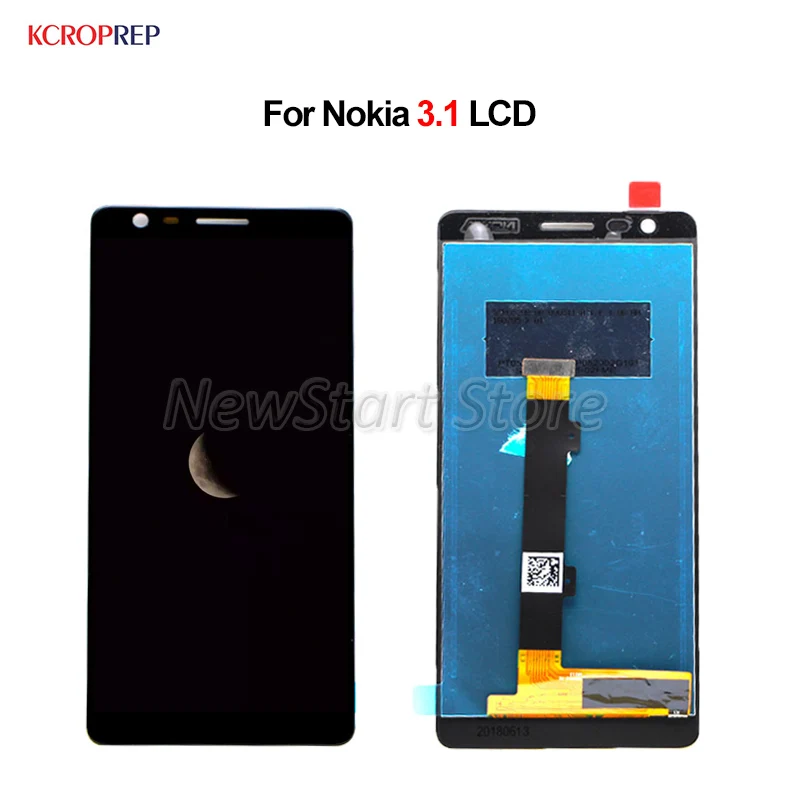 5.2&quot 100% New For Nokia 3.1 LCD Display Touch Screen Digitizer Assembly Replacement Accessory lcd Black And White | Мобильные