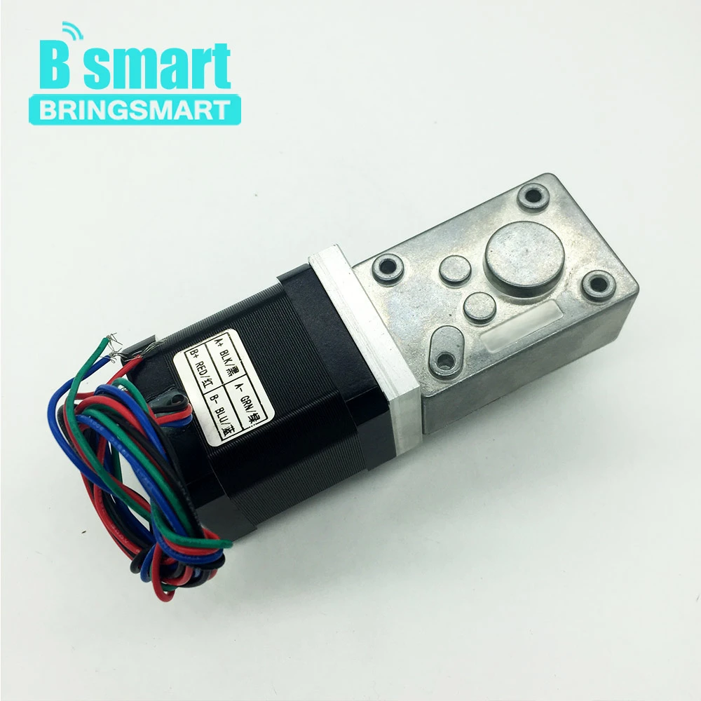 Электродвигатель с червячным Редуктором Bringsmart шаговый электродвигатель
