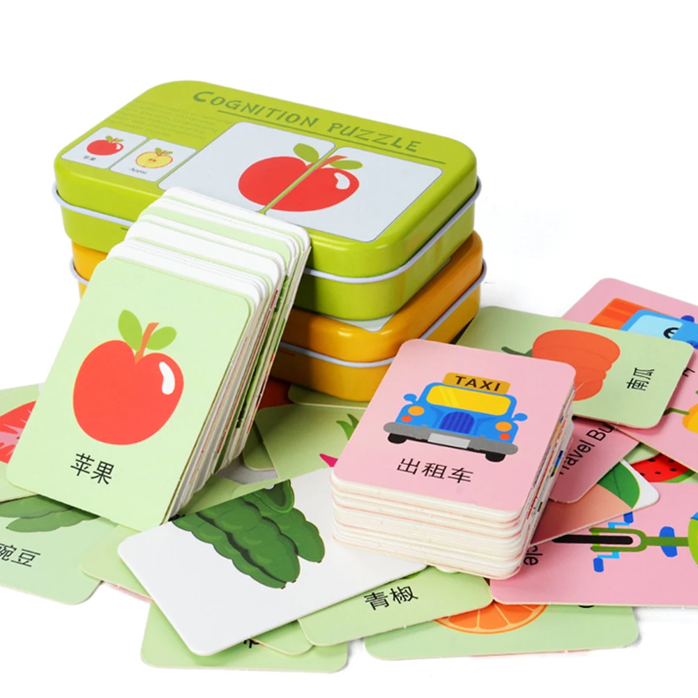 Игрушка познавательная карточка деревянное сопряжение совпадающая игра малыш
