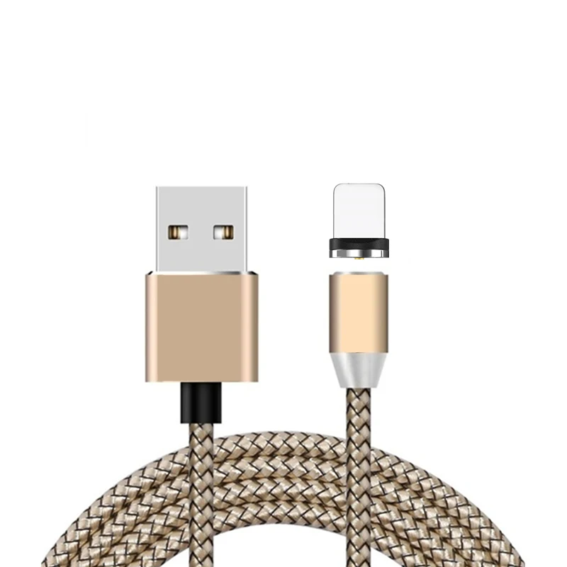 Gold Cable and Plug USB магнитное зарядное устройство 5Pin type C 8Pin кабель для samsung Galaxy A6 A8 Plus C5 C7 C8 C9 C10 Pro Магнитный провод шнур для iPhone X - Цвет: Gold Cable and Plug