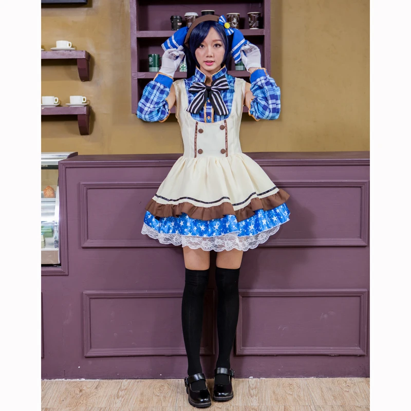 Аниме Love Live костюм косплей Umi Sonoda для женщин и девочек Хэллоуин Carnevale Костюмы