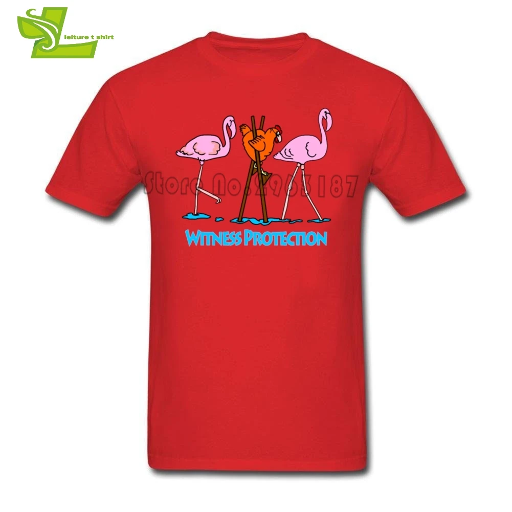 Футболка мужская с коротким рукавом круглым вырезом и принтом фламинго|t shirt men|t