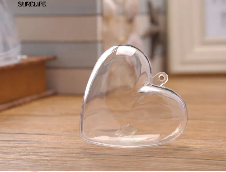 

30pcs Clear Heart Plastic Candy Box Transparent Wedding Favors and Gifts Wedding Candy Box Event Party Supplies