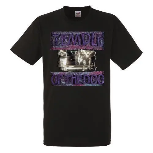 Мужская футболка с надписью TEMPLE OF THE DOG в стиле унисекс Черный Рок новые размеры