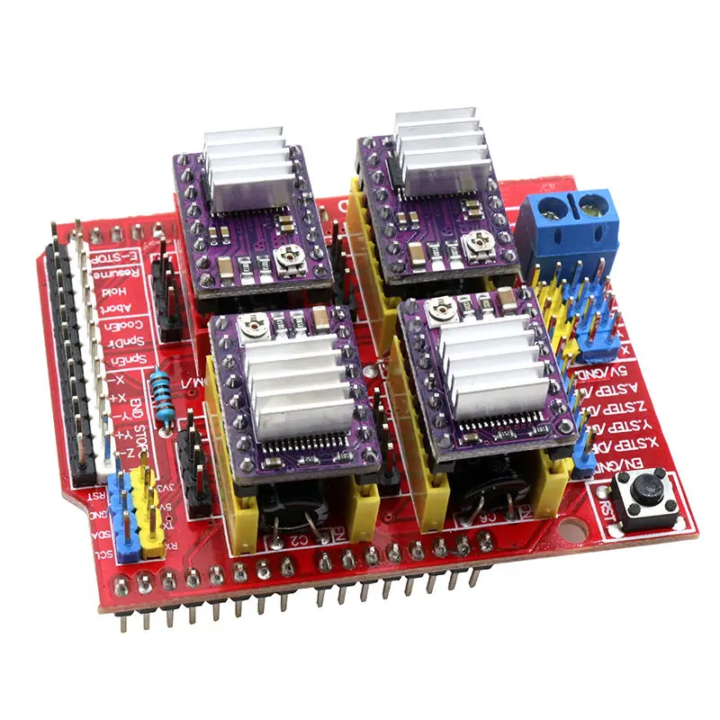 Новый CNC щит V3 гравировальный станок/3D принтер/+ 4 шт. DRV8825 Плата расширения