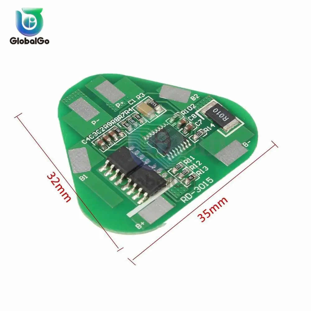 3S 4A Li-ion Li-Po Lithium Polymer Battery Protection Board 3 Cell PCB Module Short Circuit Overcharge | Инструменты