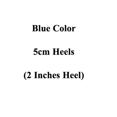 Blue 5cm Heels Модные туфли для свадьбы и вечеринки тонкий каблук королевский синий с серебром со стразами обувь под свадебное платье для невесты 14 см высоком туфли-лодочки на каблуке Обувь Для подружки невесты - Цвет: Blue 5cm Heels
