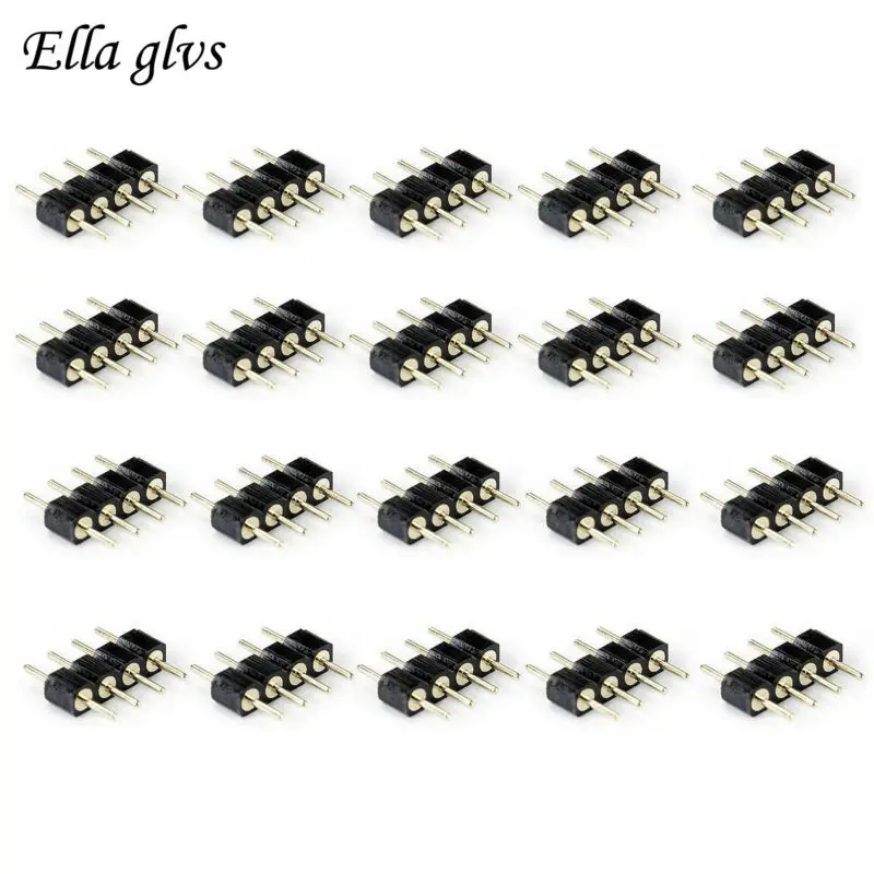 10 шт./лот 4 контактный разъем RGB контактная игла двойной штекер маленькая часть