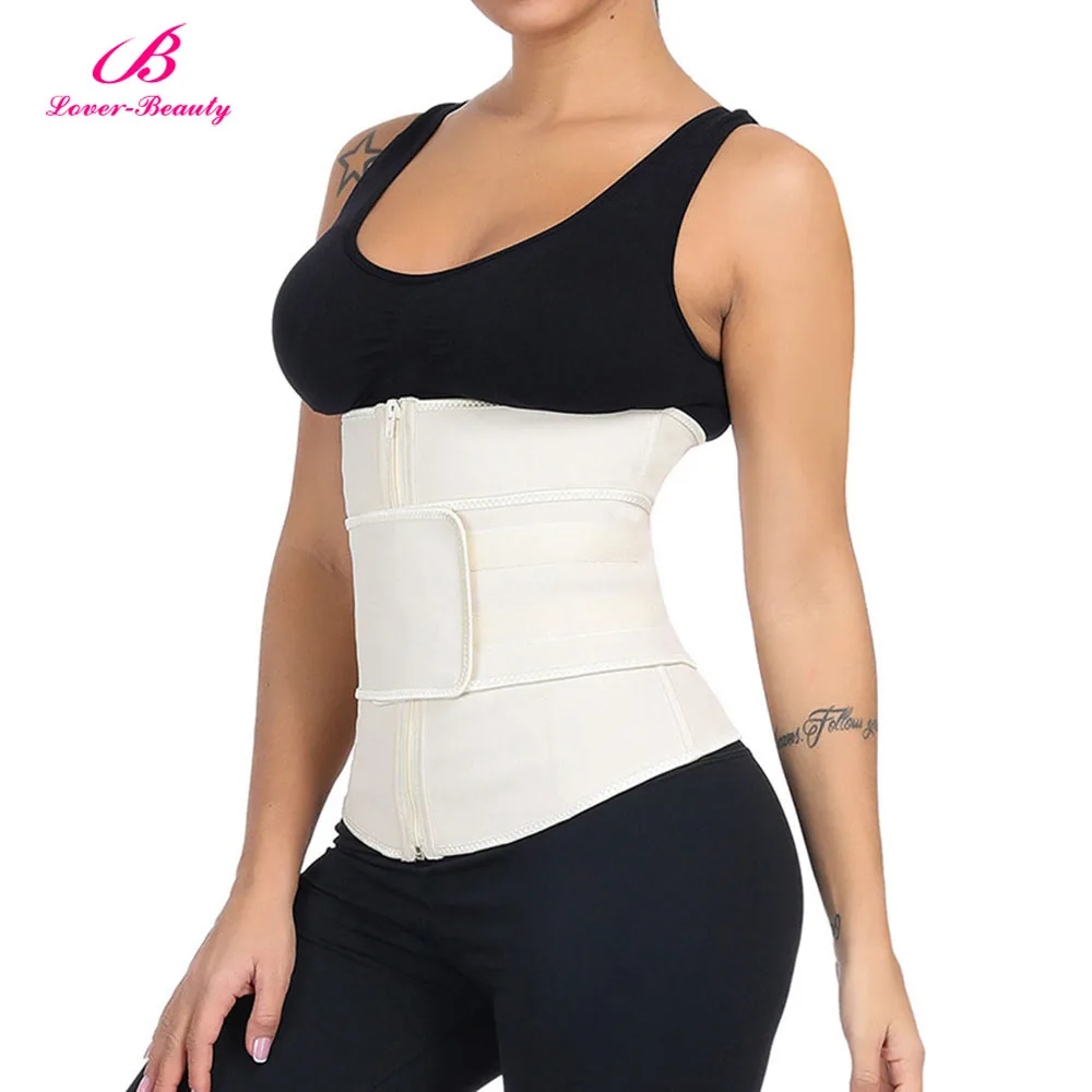 Lover Beauty Latex Waist Trainer Body Shaper Women Corsets with Zipper Shapers Cincher Corset Top Slimming Belt A | Женская одежда