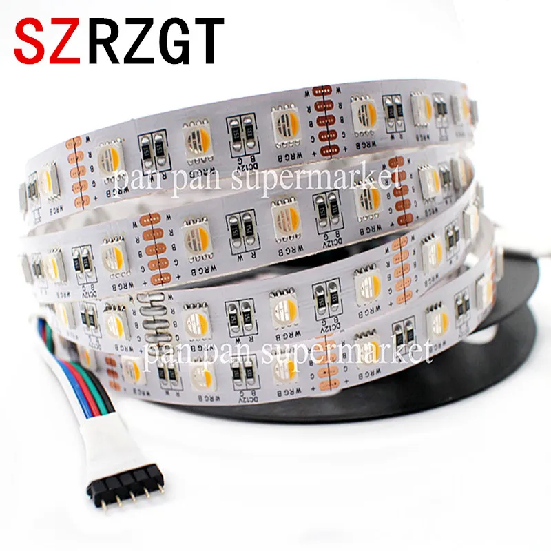 5 м 5050 Светодиодная лента DC12V 4в1 RGBW RGBWW 2в1 CCT светодиодная световая IP20 не