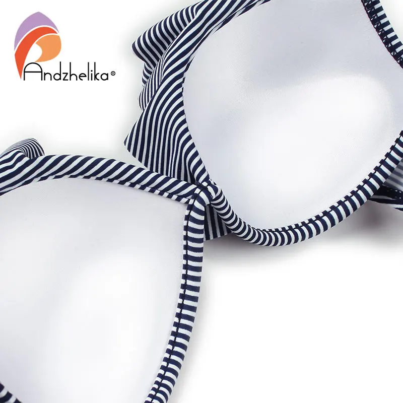 Andzhelika bikini женский купальник нашивка бикини с эффектом пуш апп A83185