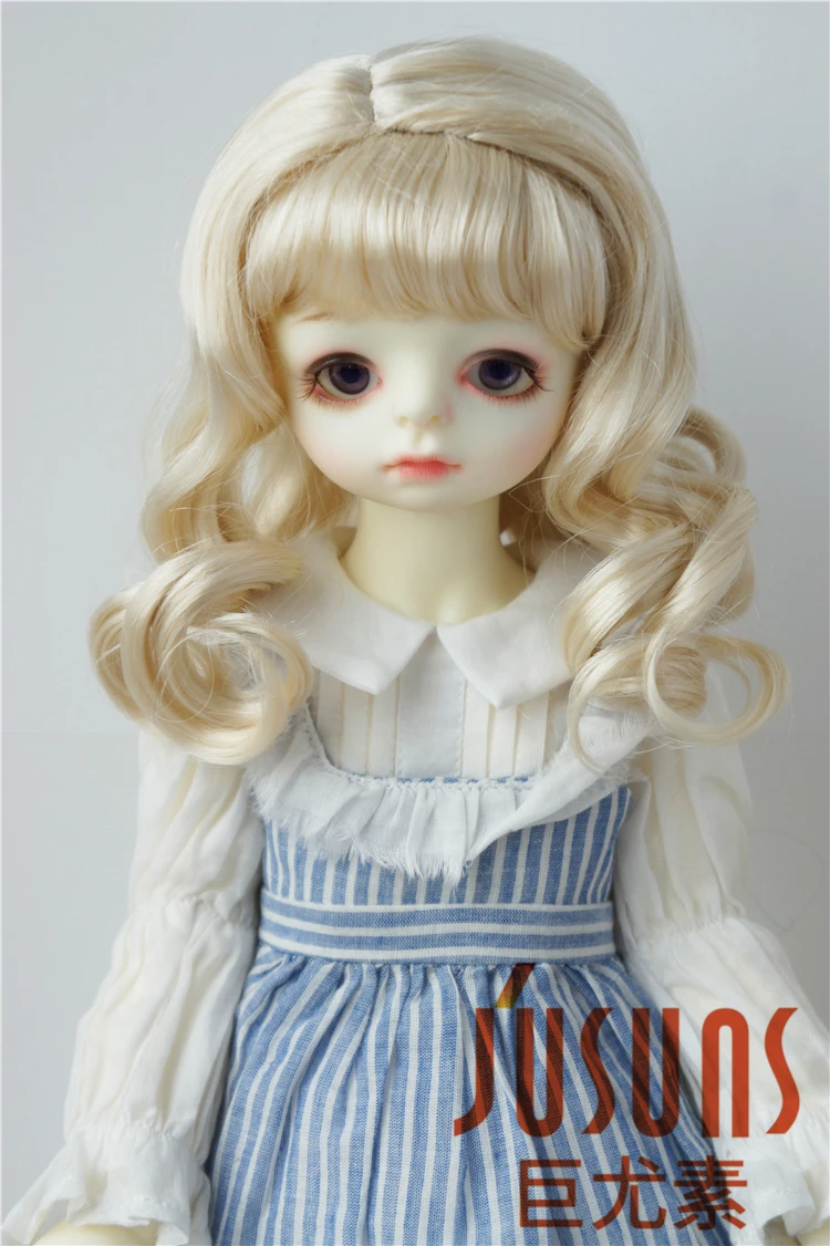 JD038 SD искусственная кожа 1/3 ластик длинный кудрявый парик для кукол BJD мягкие