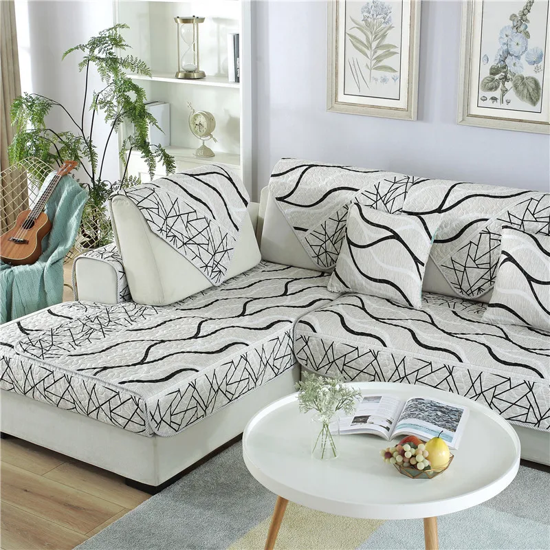 Sofa Cover роскошный Европейский жаккардовый геометрический чехол для дивана в