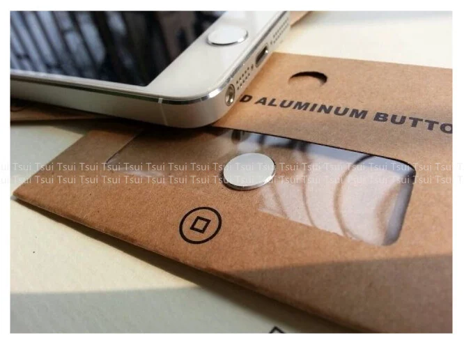Hot-sale Black And White Metal Aluminum Home Button Keyboard Keypad Sticker For iPhone4/4S 5 Wholesale With retail packaging | Мобильные
