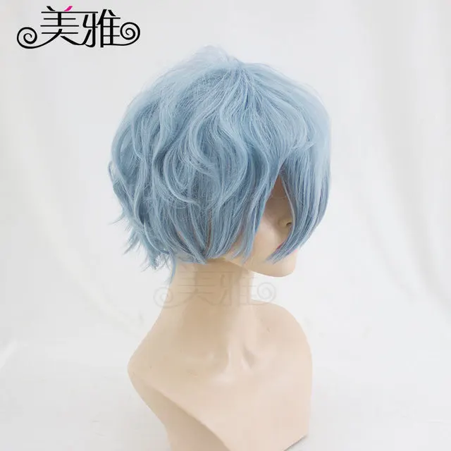My Hero academic Boku no Hiro Akademia Shigaraki Tomura короткий серый синий смешанный карнавальный