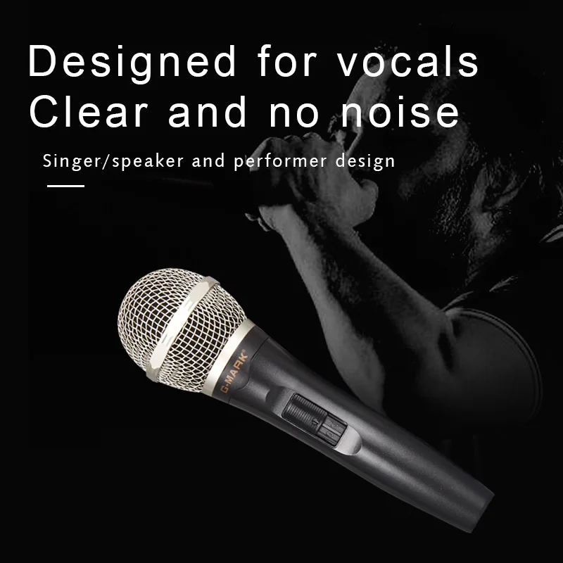 G-MARK G77 профессиональный сценический для певца Vocal проводной микрофон динамический микрофон для видео запись пения под караоке система KTV