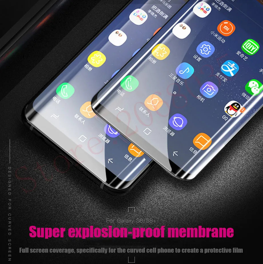 4D изогнутое Полностью закаленное стекло для samsung Galaxy S8 S9 Plus Защитная крышка для экрана взрывозащищенное стекло для samsung S8 Note 8