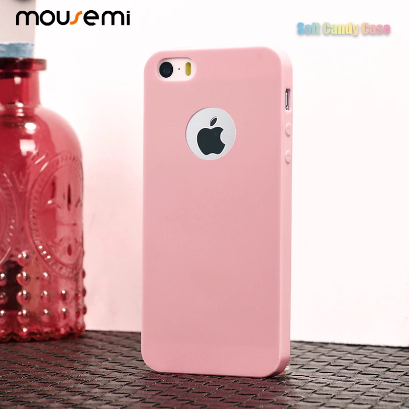 CAPAME For iPhone 5S Case SE 5 Shockproof 360 Girls Cute Candy Soft Silicone Fundas |