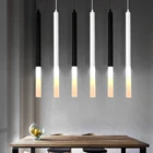 Подвесной светильник led 1 дюйм цилиндра трубы для Кухня River Island Обеденная магазин барная стойка украшение висит свет Кухня лампа