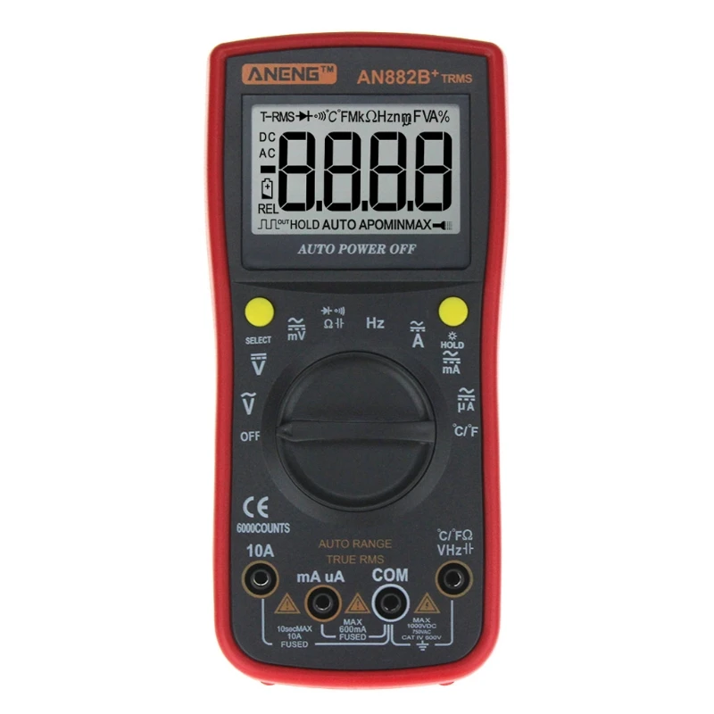 Цифровой мультиметр AN882B + TURE RMS Авто NCV AC DC LCR измеритель напряжения тестер