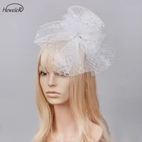 new fascinator hat net mesh headband hairband ladies women hair clips headdress hairwear wedding cocktail party accessories