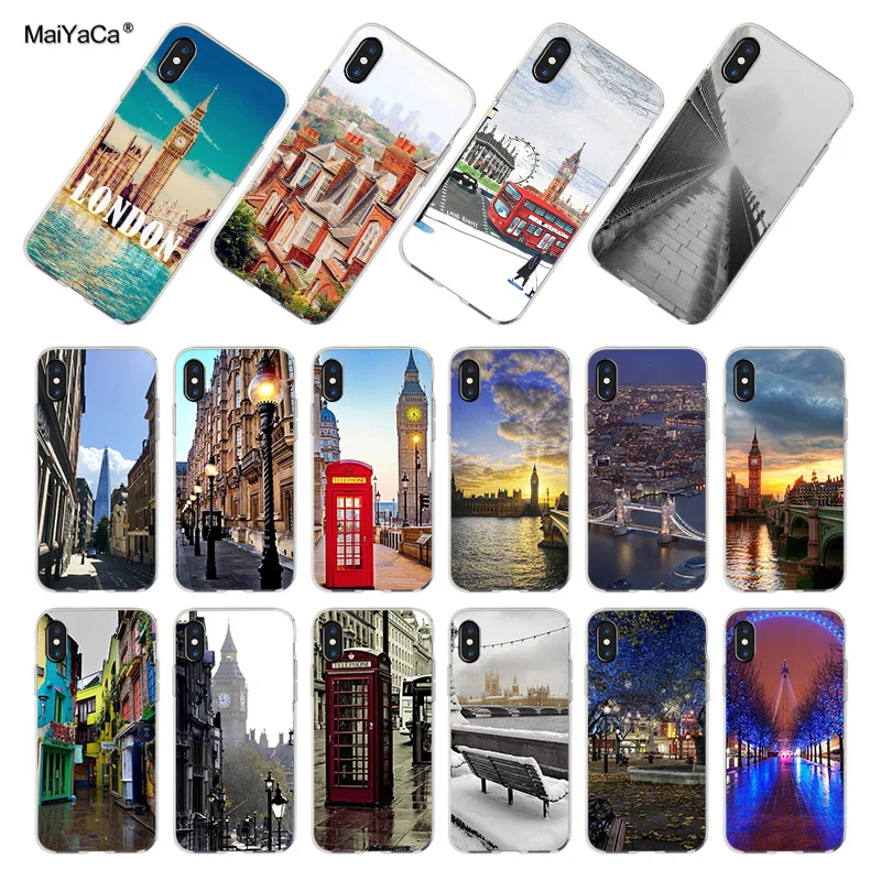 Мягкий чехол для мобильного телефона MaiYaCa Travel Dream London Big Ben iPhone X XS MAX XR 8 8PLUS 5s 6s 7