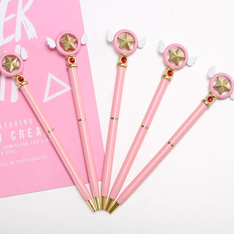 1 шт. милая розовая ручка аниме звезда популярная Cardcaptor Sakura Star Key Шариковая