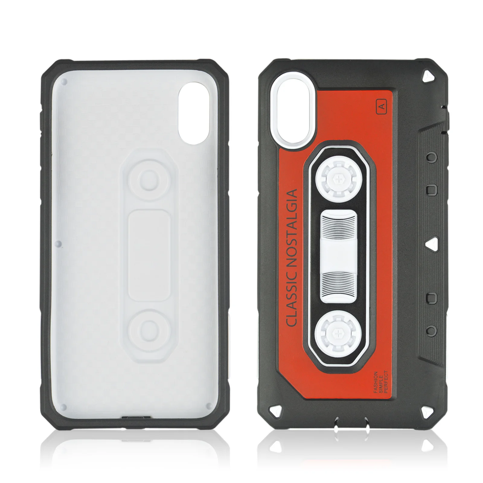 Vintage Magnetic Tape Cassette TPU Silicone Black Cases for iphone XS X 6 7 8 6s Plus Soft Phone case Case |