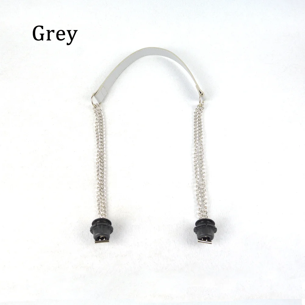 Grey Новинка, 1 штука, Obag, серебряная, длинная, двойная цепь, OT T OBag, ручки для Obag, EVA O, сумка, женская сумка, сумка через плечо - Цвет: Grey