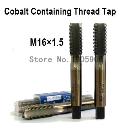 

Бесплатная доставка, 2 шт., TG M16 * 1,5, содержащий кобальт HSS, метчики, прямой рифленый кран, специальный винт из нержавеющей стали, резьба T