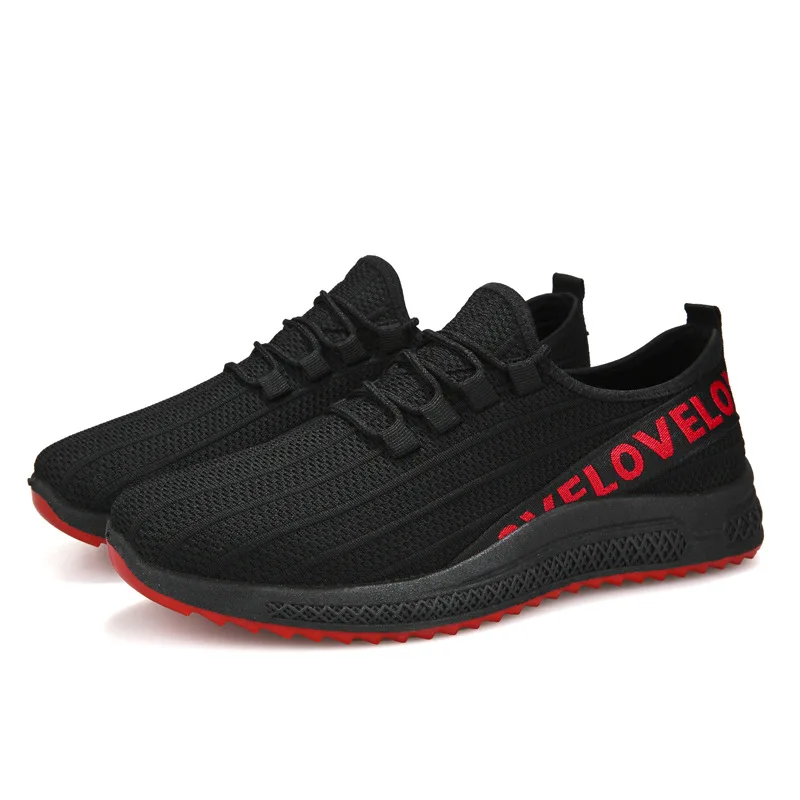 Man Casual Shoes Fashion Breathable Comfortable Cotton Cloth With Laces Wear Resistant Men Sneakers | Обувь