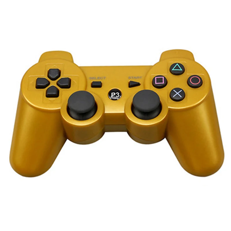 gold Для PS3 контроллер беспроводной Bluetooth геймпад джойстик для SONY Play Station 3 джойстик для Playstation 3 PC Dualshock контроллер - Цвет: gold