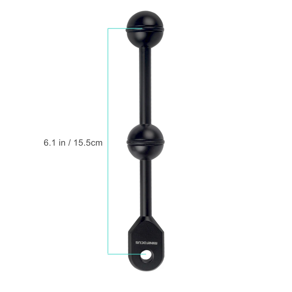 Double Ball Head with YS Arm System CNC Aluminium Connector for Strobe/video Light and Diving Underwater Camera Handle Tray | Электроника