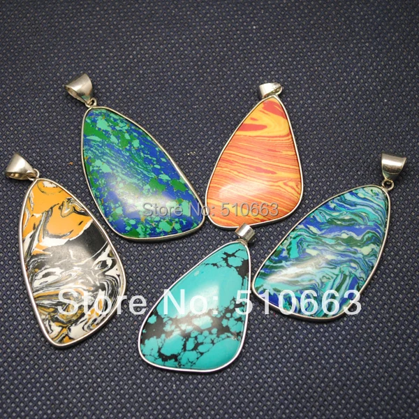 5 шт./лот мода драгоценные камни ювелирный кулон подвески смешанные различных