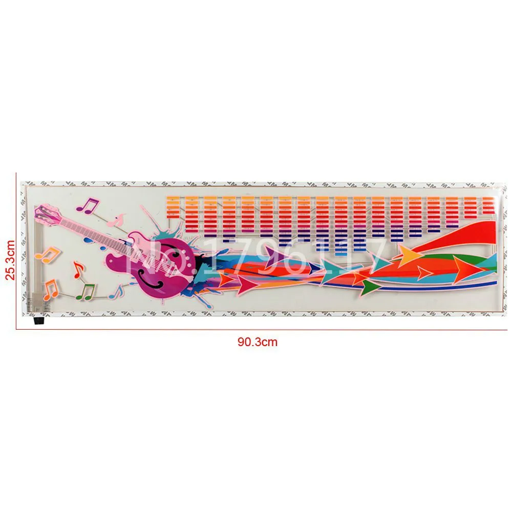 СВЕТОДИОДНЫЙ Автомобильный эквалайзер 90x25 см с активированной музыкой|music light|flash