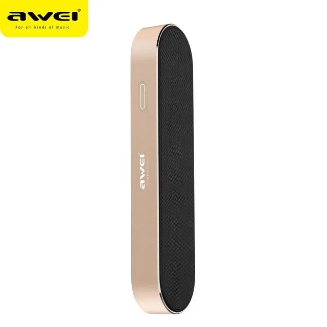 Gold DRXENN Awei Y220 Bluetooth портативный беспроводной динамик двойной драйвер Kalonki звуковая коробка для телефонов 3D стерео Поддержка Bluetooth TF USB - Цвет: Gold