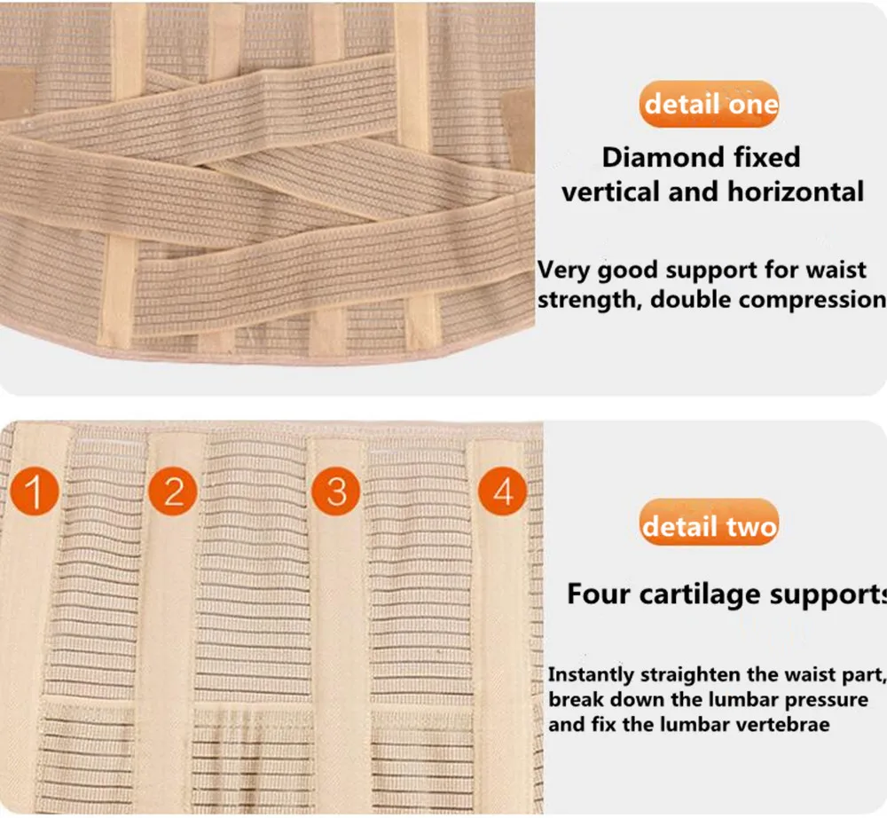 Breathable Lumbar Corset for the Back Waist Belt Women Medical Lower Back Brace Spine Support Orthopedic Back Support Belt Men