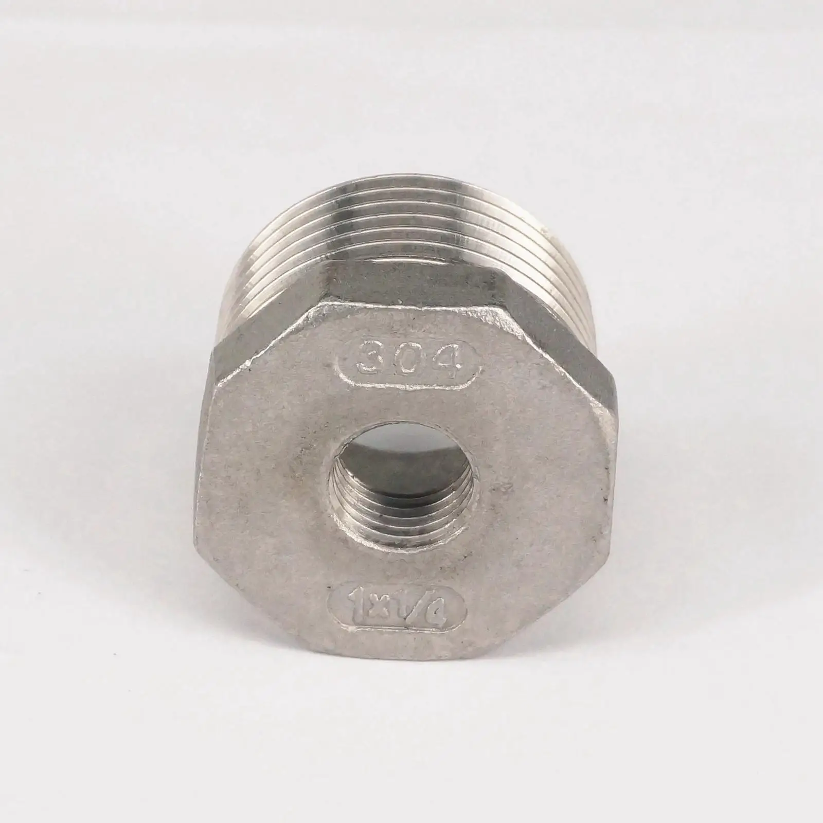 1 &quotBSP Штекерный 1/4&quot BSP Женский 304 редуктор из нержавеющей стали Буш адаптер