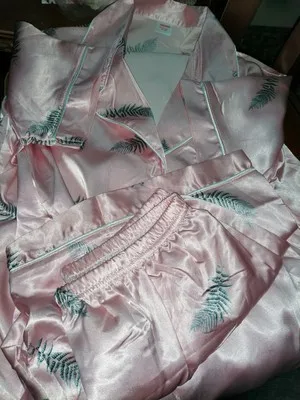 5XL плюс Размер Женская шелковая пижама комплекты короткие пижамы с цветочным принтом Роскошные Kawaii Pijama Mujer летние атласные ночные рубашки пижамы
