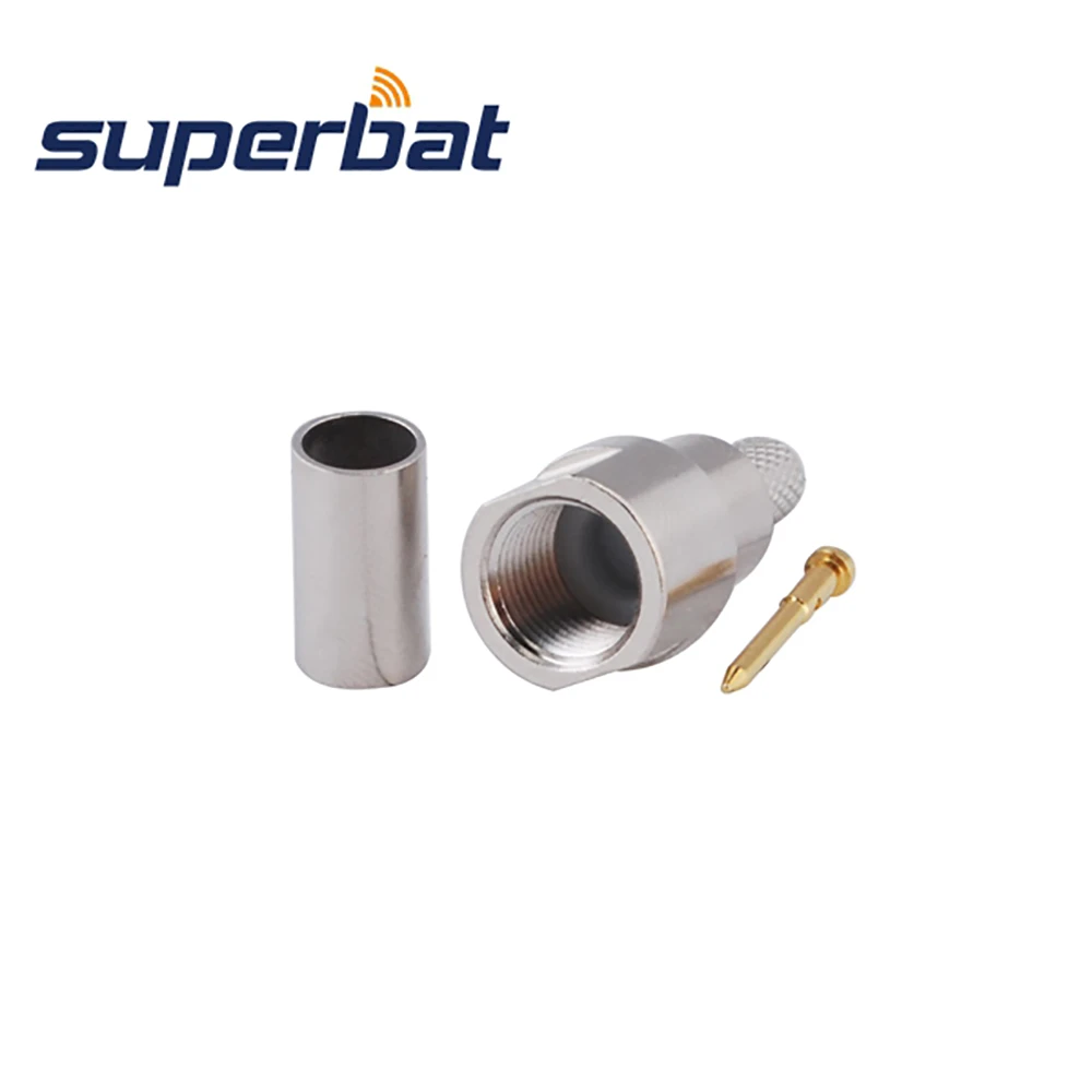 Superbat 10 шт FME обжимной разъем для RG58 RG142 RG400 LMR195|fme male connector|fme malefme connector |