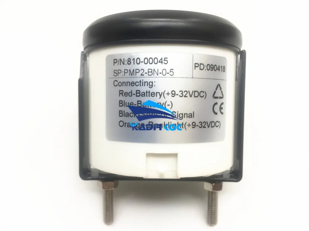 Упаковка из 1 морских масляных манометров 0-5bar 52 мм масляные манометры 0-75Psi водонепроницаемый ЖК-дисплей для авто корабля RV