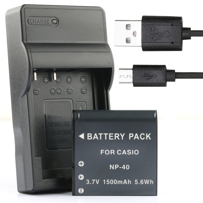 LANFULANG NP-40 CA-NP40 Camera Digital Battery and Charger For HP V5560U V556AU CNP-40 CNP40 PAC-0040 PAC0040