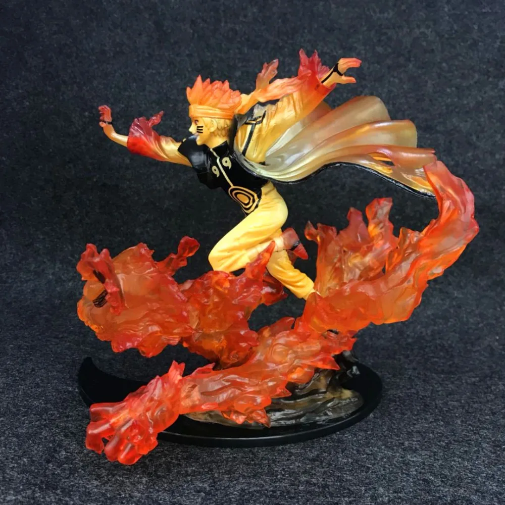 NARUTO Konohagakurenosato Hatake Kakashi Uzumaki Naruto Flame scene PVC Action Figure Collectible Model Toy Box-Packed | Игрушки и хобби